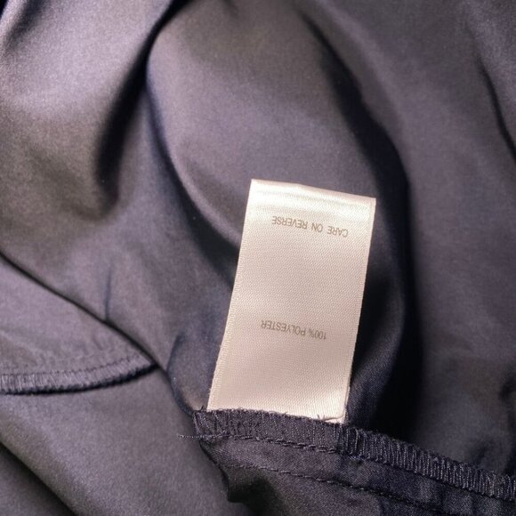 BCBGMAXAZRIA Navy Tafetta Black Bow Dress Size XS - Picture 8 of 12